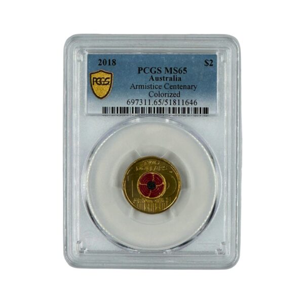 PCGS - 2018 $2 Armistace MS65