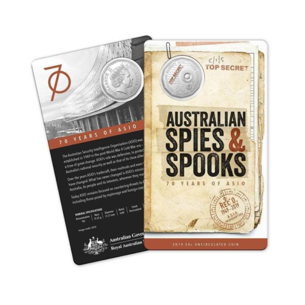 RAM - 2019 50c Spies & Spooks 70 Years of ASIO