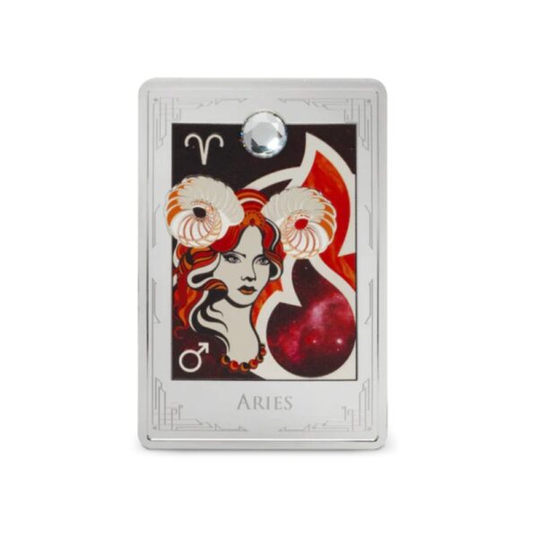 Agoro - Star Signs Of The Zodiac - Aires 1oz Silver - Image 4