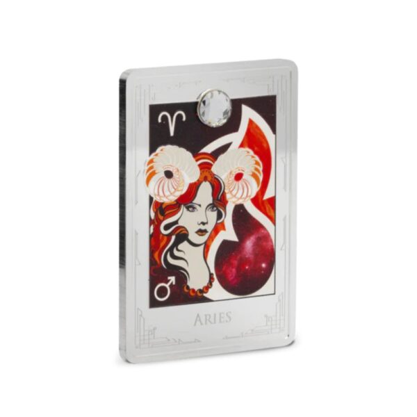 Agoro - Star Signs Of The Zodiac - Aires 1oz Silver - Image 2
