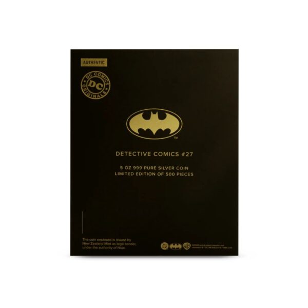 Agoro - Detective Comics #27 5oz Gilded Silver - Image 5