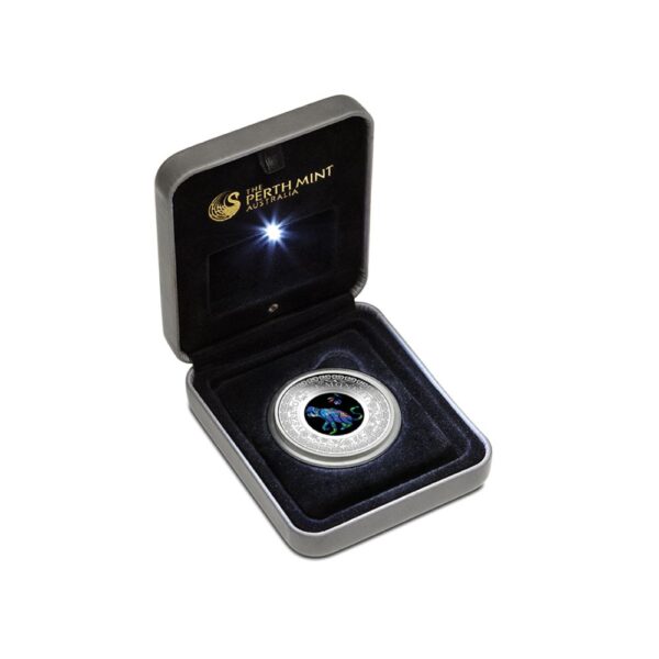 Perth Mint 2016 Australian Opal Lunar Monkey 1 oz silver boxed