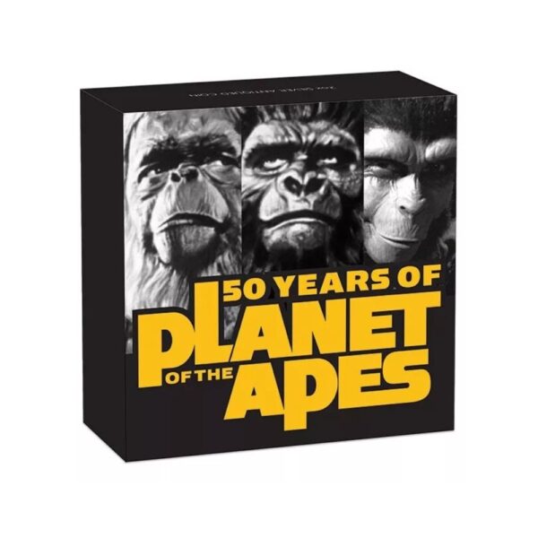Perth Mint - 2017 50 Years Planet Of The Apes 2oz Silver Antiqued - Image 3