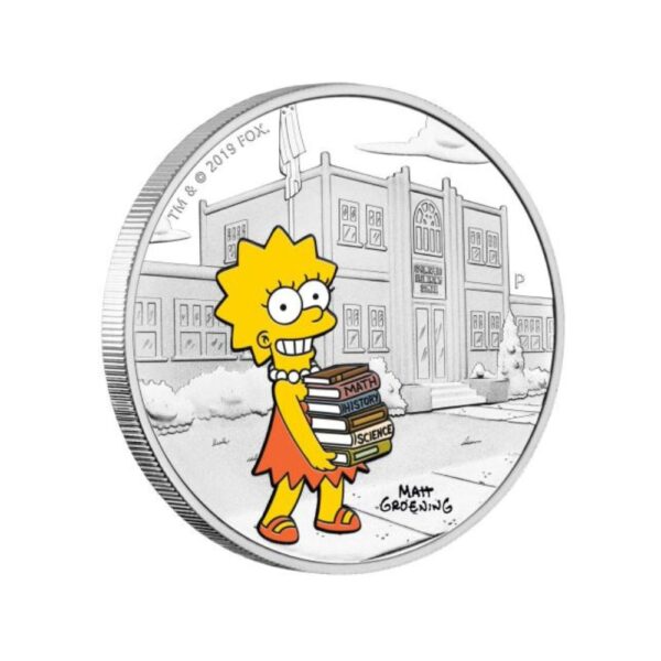 Perth Mint - 2019 The Simpsons Lisa Simpson 1oz Silver - Image 2