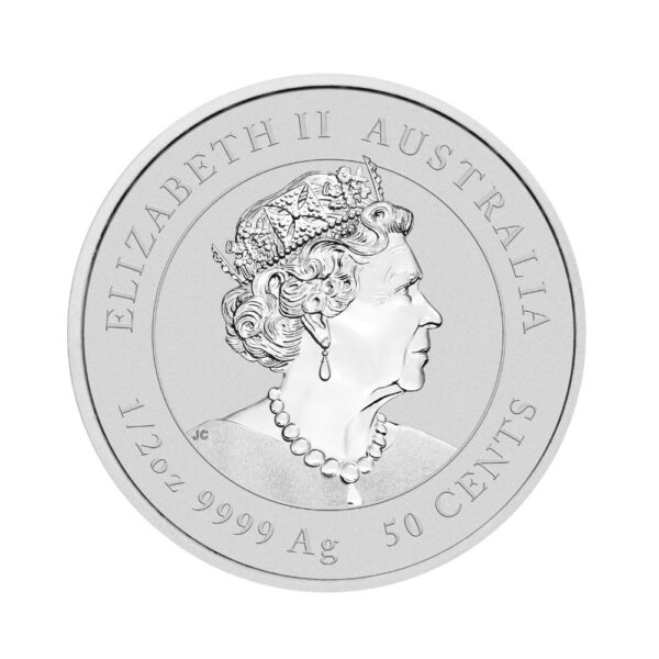 Perth Mint - 2022 YOT Tiger 1/2oz Silver Coloured Coin - Image 4