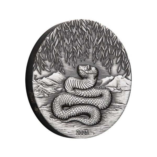 Perth Mint - YOT Snake 2oz Antiqued Coin - Image 3