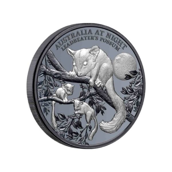 Perth Mint - 2022 Australia At Night Leadbeaters Possum 1oz Silver - Image 2
