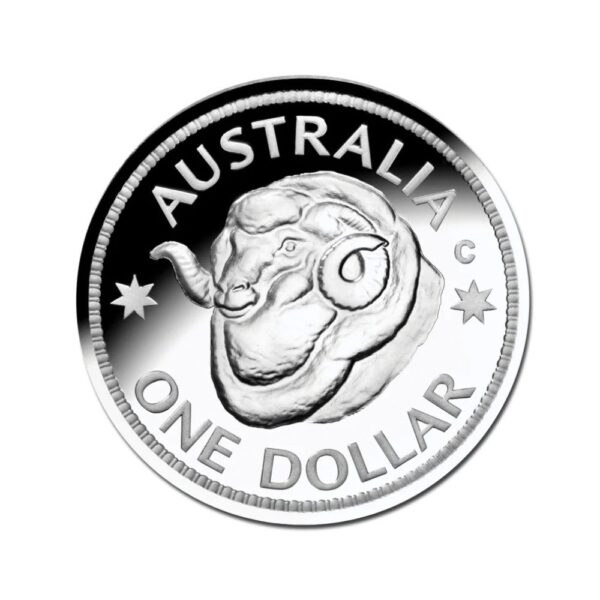 RAM 2011 $1 Rams Head Dollar Silver Proof Coin - Image 2