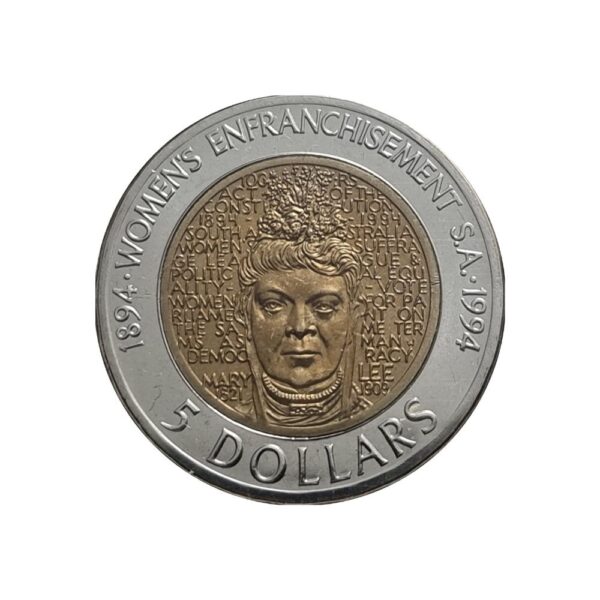 RAM - 1994 $5 Enfranchisement Of Women $5 Coin - Image 2