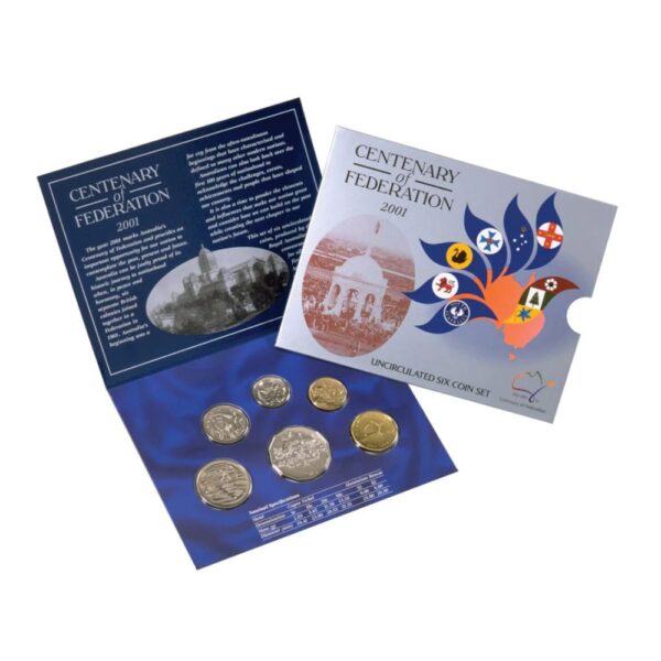 RAM - 2001 Centenary Of Federation Six Coin Uncirculated Set