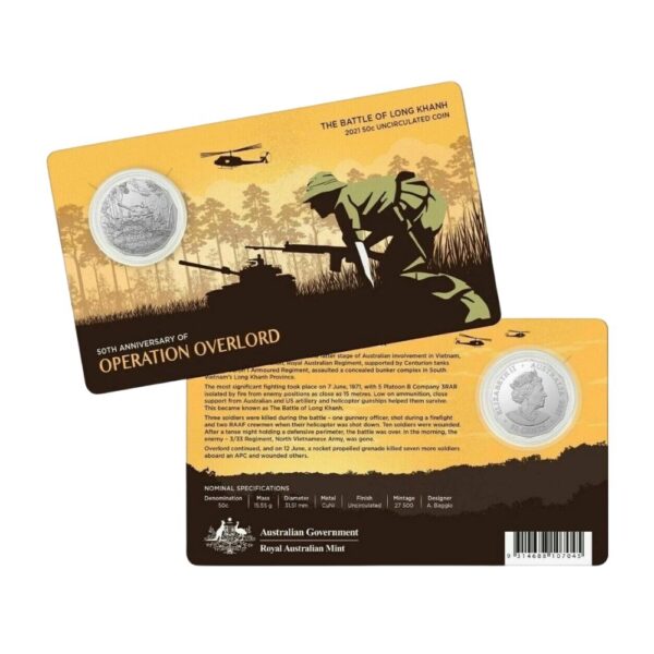RAM - 2021 50c Operation Overlord Coin On Card