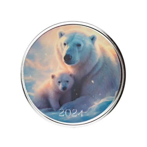 ScottsDale Mint - 2024 Xmas Polar Bear 1oz Silver Coin