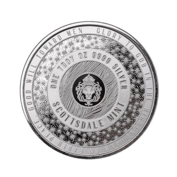ScottsDale Mint - 2024 Xmas Polar Bear 1oz Silver Coin - Image 2