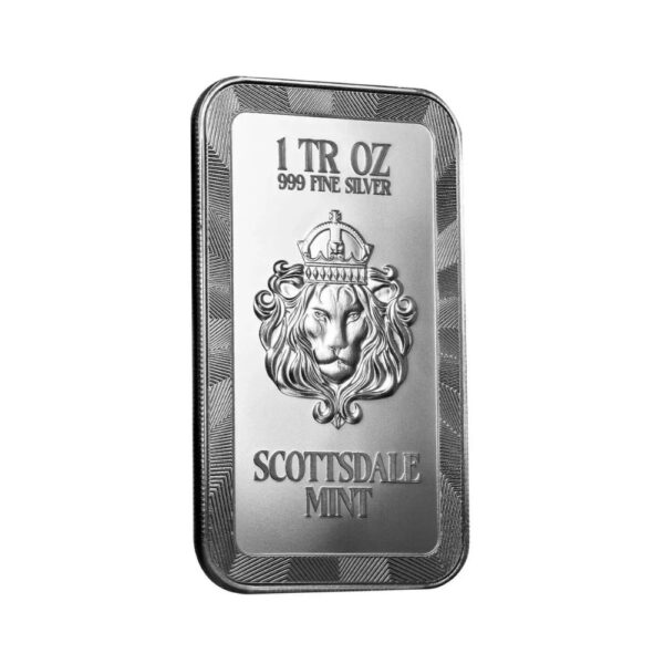 ScottsDale Mint – 2025 Dragon Bar Week 1 Black Dragon 1oz silver coloured bar - Image 2