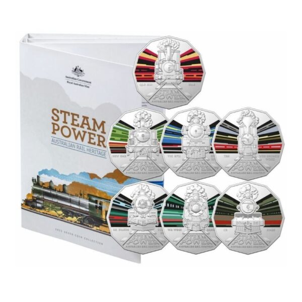 Sets - 50c Steam Power 7 Coin Collection