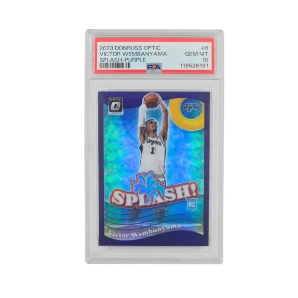 2023 Donruss Optic Splash Purple #6 - Victor Wembanyama PSA10