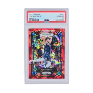 2023 Prizm Red Ice #110 - Luka Doncic PSA10