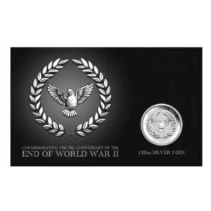 Perth Mint - Coin on Card 2020 End of WWII 75th Anniversary 1/10 oz Silver Coin