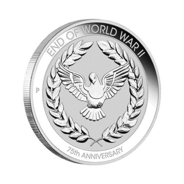 Perth Mint - Coin on Card 2020 End of WWII 75th Anniversary 1/10 oz Silver Coin - Image 2