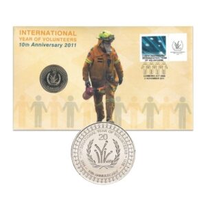 PNC - 2011 20c  International Year of Volunteers 10th Anniversary UNC Stamp and Coin Cover