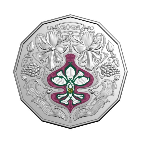 RAM -  2025 Christmas Festive Florals - 50c Uncirculated Coin - Image 8