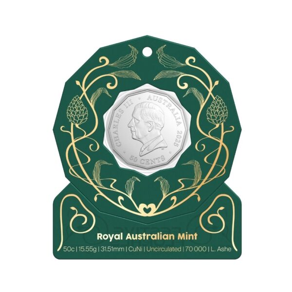 RAM -  2025 Christmas Festive Florals - 50c Uncirculated Coin - Image 7