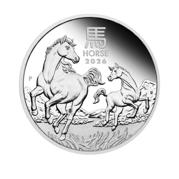 Perth Mint - Australian Lunar Series III 2026 Year of the Horse 1/2oz Silver Proof Coin - Image 3