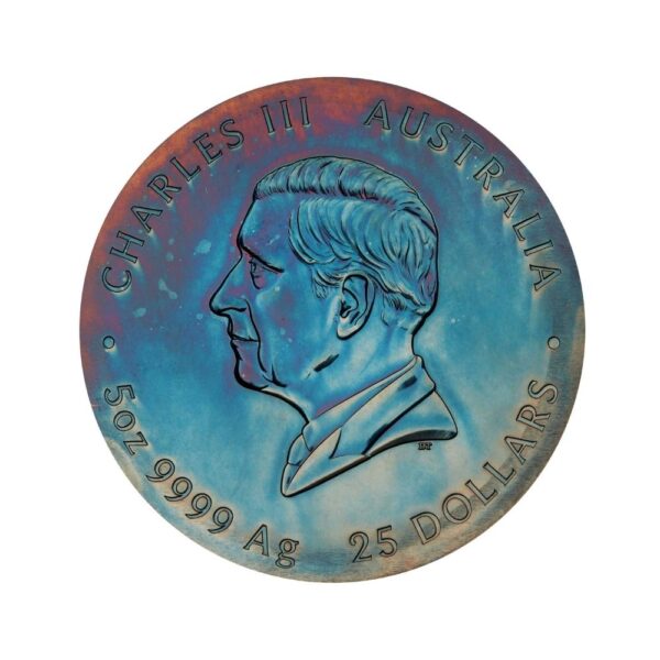 Perth Mint - Extragalactic 2025 5oz Silver Patinaed Coloured Coin - Image 3