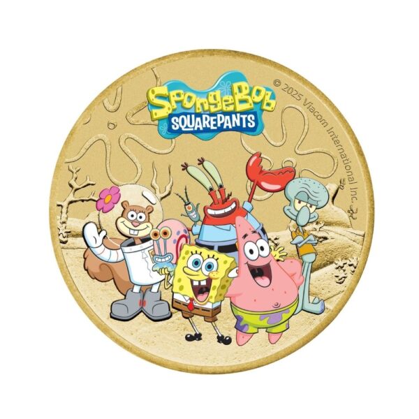 Perth Mint – SpongeBob SquarePants – SpongeBob and Friends 2025 Collector Coin in Card - Image 3
