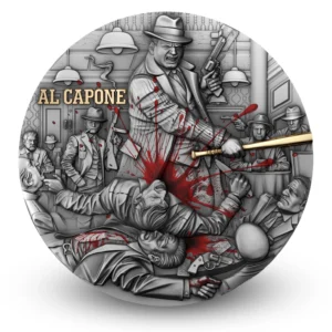 T&S - Al Capone 2oz Silver Coloured Proof
