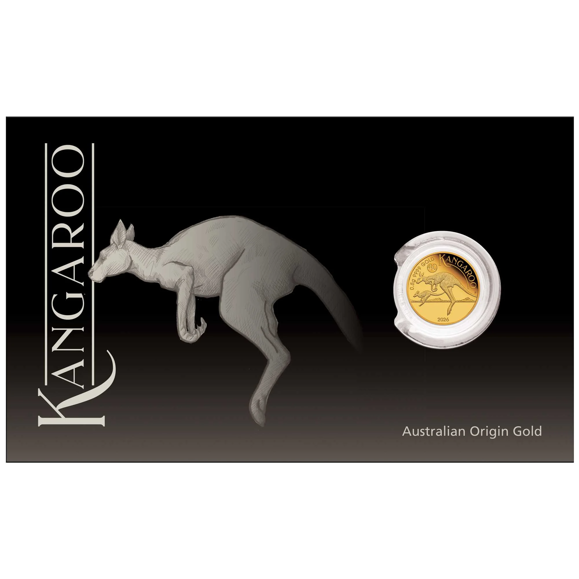 Perth Mint - 2026 Australian Kangaroo 0.5g Gold Proof - Image 2